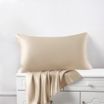 Beige Silk Pillowcases Australia