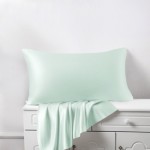 Light Cyan Silk Pillowcases Australia