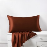 Rust Red Silk Pillowcases Australia