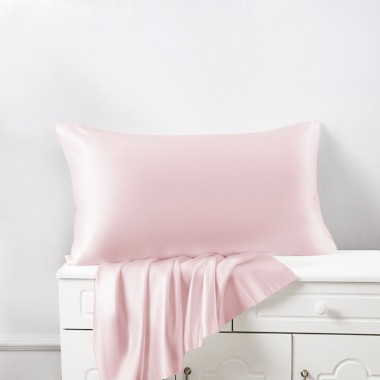 Baby Pink 22 Momme Mulberry Silk Pillowcase with Hidden Zipper Australia