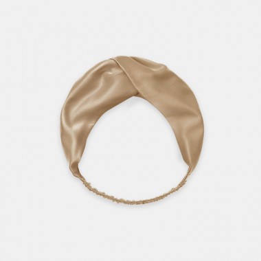 Beige Mulberry Silk Headband Australia