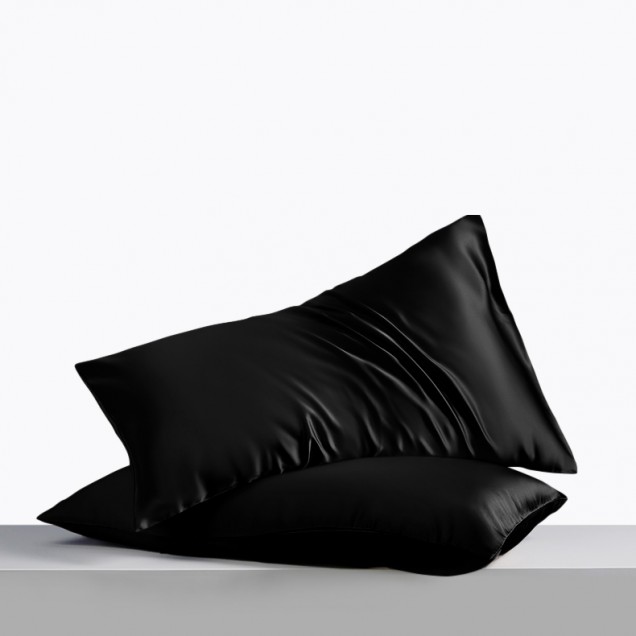 Black Envelope 22 Momme Mulberry Silk Pillowcase Australia