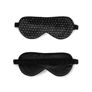 Black Dot Silk Sleep Mask Australia