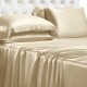 Champagne 22 Momme Mulberry Silk Fitted Sheet Australia