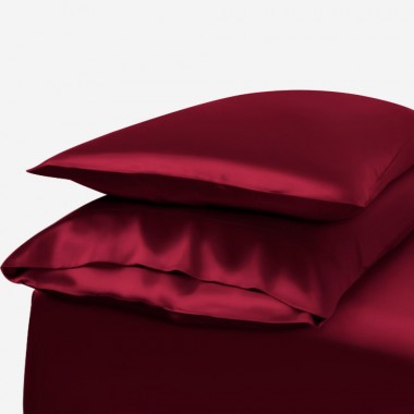 Claret Envelope 22 Momme Mulberry Silk Pillowcase Australia