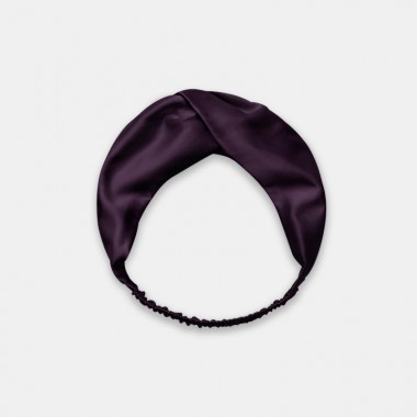 Dark Purple Mulberry Silk Headband Australia