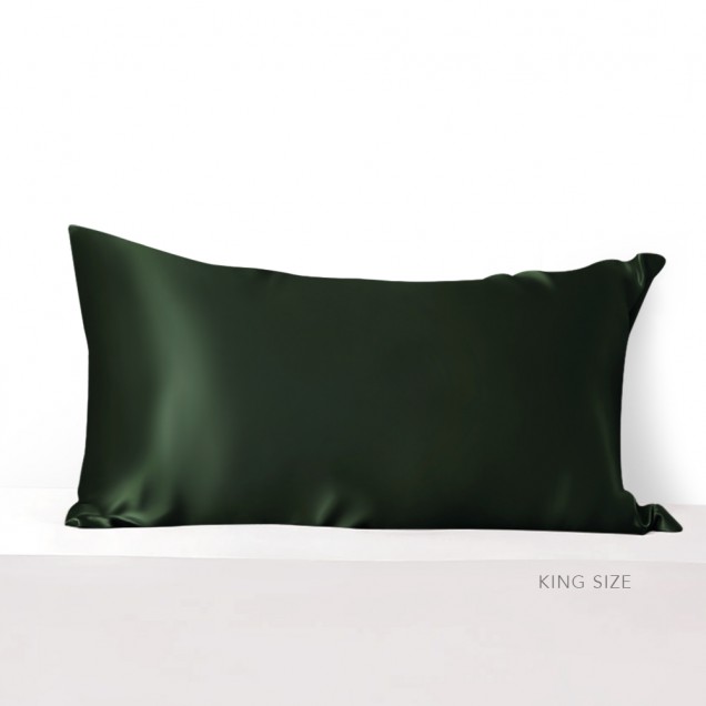 Hunter Green Envelope 22 Momme Mulberry Silk Pillowcase Australia