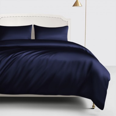 Navy 22 Momme Mulberry Silk Duvet Cover Australia