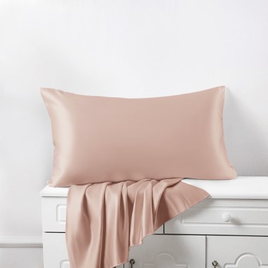 Pearl Pink 22 Momme Mulberry Silk Pillowcase with Hidden Zipper Australia