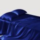 Royal Blue 22 Momme Mulberry Silk Flat Sheet Australia