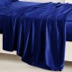 Royal Blue 22 Momme Mulberry Silk Flat Sheet Australia