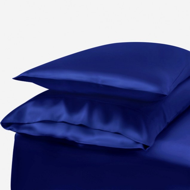 Royal Blue Envelope 22 Momme Mulberry Silk Pillowcase Australia