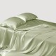 Sage Green 22 Momme Mulberry Silk Flat Sheet Australia