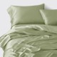 Sage Green 3 PCS 22 Momme Mulberry Silk Duvet Cover Set Australia