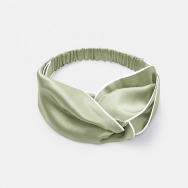 Sage Green & Ivory Silk Headband Australia