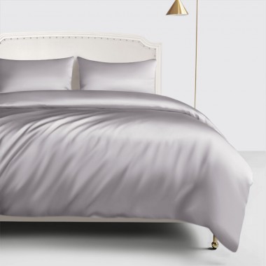 Silver 22 Momme Mulberry Silk Duvet Cover Australia