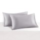 Silver 22 Momme Mulberry Silk Pillowcase with Hidden Zipper Australia