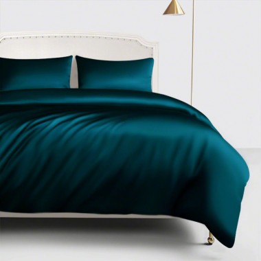 Teal 22 Momme Mulberry Silk Duvet Cover Australia